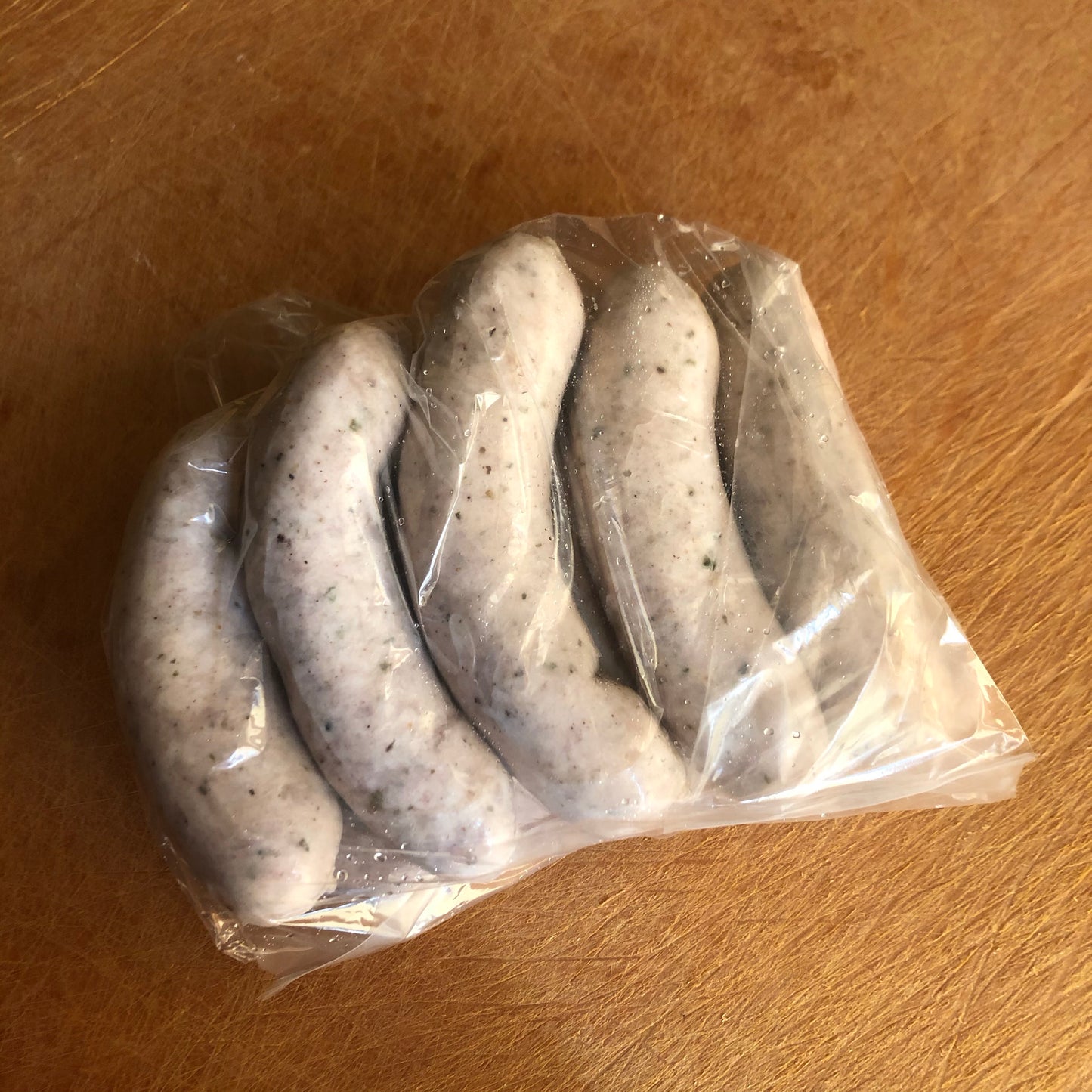 Nurnberger Bratwurst (fully cooked and frozen)